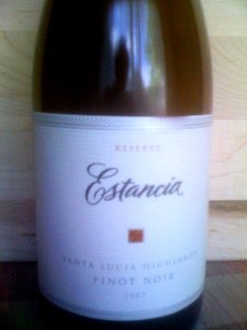 Estancia Reserve Pinot Noir
