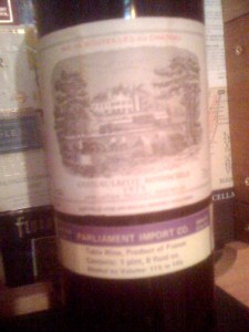 Ch Lafitte-Rothschild 1974 New