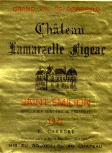 Ch Lamarzelle Figeac 1971