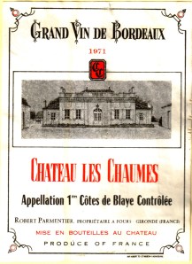 Ch les Chaumes 1971 Blaye