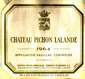 Ch Pichon Lalande 1964