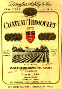 Ch Trimoulet 1972