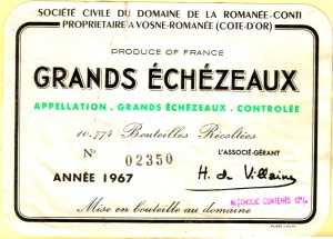 Grands Echezeaux 1967