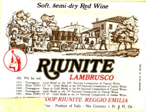 Lambrusco Riunite
