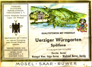 Urziger Wurzgarten Spatlese Berres