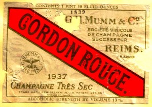 Mumm Cordon Rouge Tres Sec 1937