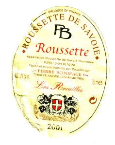 Roussette de Savoie Les Recailles 2001