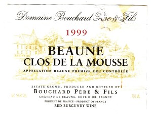 Beaune Clos de la Mousse 1999