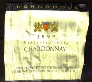 Bernardus Chardonnay Monterey 1999