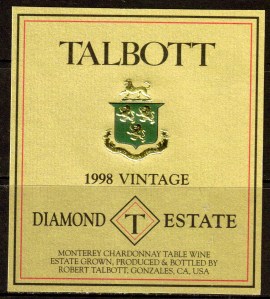 Talbott Chardonnay Diamond T Estate 1998