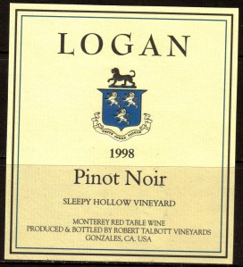 Talbott Logan Pinot Noir Sleepy Hollow 1998