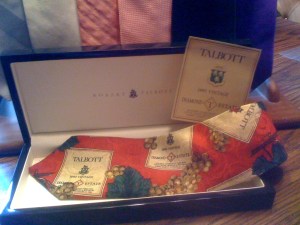 Talbott Tie Open Box