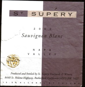 St. Supery Sauvignon Blanc Napa 2000