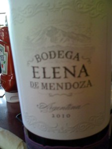 Bodega Elena de Mendoza Malbec 2010