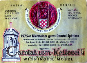 Niersteiner gutes Domtal Spatlese 1975