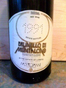 Brunello di Montalcino Loreto Mastrojani 1991