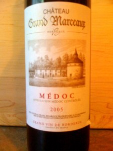 Ch Grand Marceaux Medoc 2005