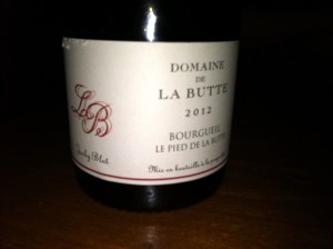 Domaine de La Butte Borgueil 2012