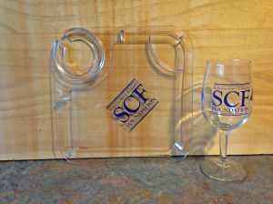 SCF Tray and Glass