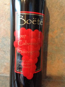 Boete Cabernet Sauvignon 2007