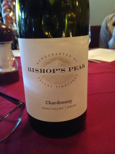 Bishops Peak Chardonnay 2012