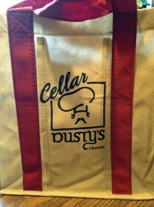 Cellar Dusty's Wine Tote Bag