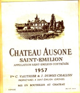 Ch Ausone 1957