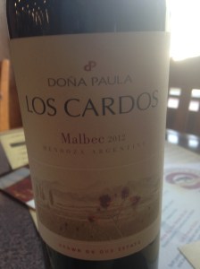 Dona Paula Los Cardos Malbec 2012