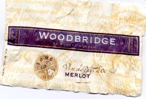 Woodbridge Merlot Vin de Pays d'Oc 1996