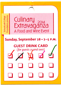 MI 23rd Culinary Extravaganza Drink Card