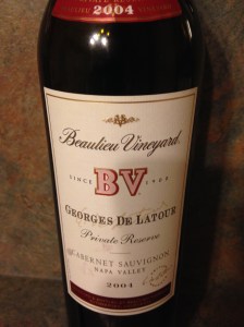 Beaulieu Vineyard Georges De Latour 2004