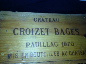 Chateau Croizet-Bages 1970 Wine Crate