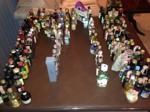 Sorting Miniature Bottles