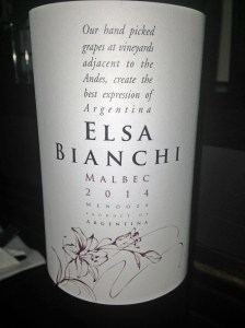 Elsa Bianchi Malbec 2014