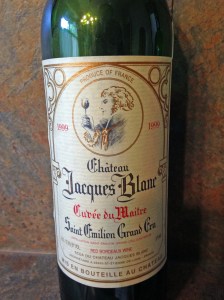 Chateau Jacques Blanc Cuvee du Maitre SEGC 1999