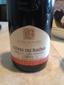 Louis Bernard Cotes du Rhone 2012