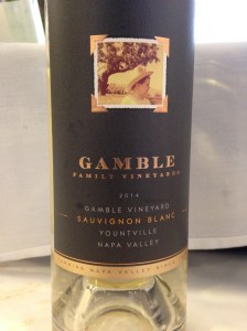 Gamble Sauvignon Blanc 2014