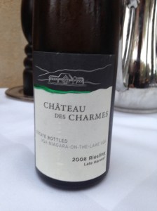 Chateau des Charmes Riesling Late Harvest 2008