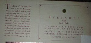 Sean Thackrey Pleaiades VIII July 1999