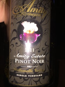 Amity Estate Pinot Noir 2011