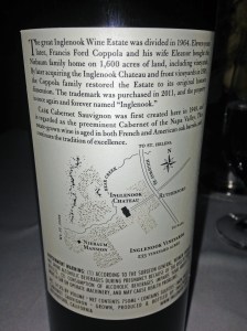 Inglenook Back Label