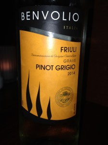Benvolio Pinot Grigio 2014
