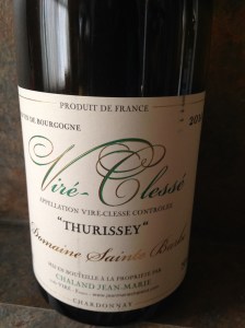 Thurissey Vire Clesse 2014